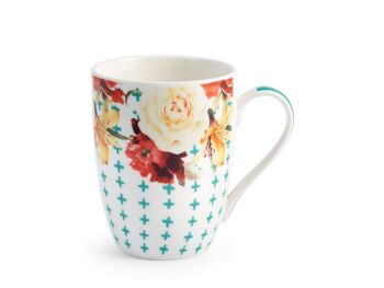 Tasse Victoria en porcelaine fine décorée cc 340. 10