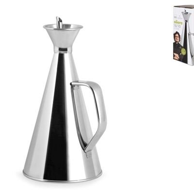 Borghese conical cruet in 18/10 stainless steel Lt 0,5. Alessandro Borghese - The luxury of simplicity