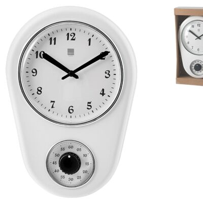 White Wall Clock 21x31 cm