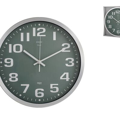 Reloj de pared redondo aluminio 30 cm