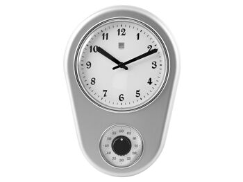 Horloge Murale Argent 21x31 cm 5