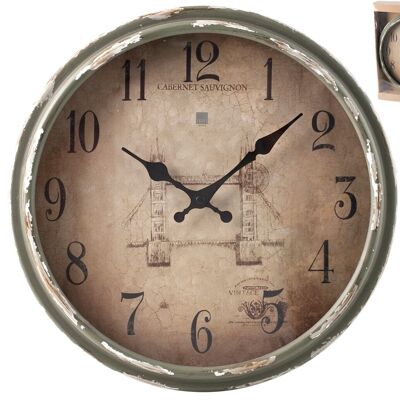 Reloj de pared antiguo 34 cm