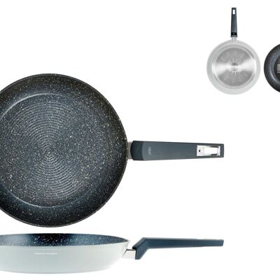 Buy wholesale Kitchen sauté pan 28 cm 3.2 liters in forged aluminum Elo  Granit Solution