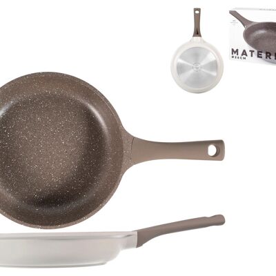 Materia frying pan in die-cast aluminum with full induction non-stick coating cm 26