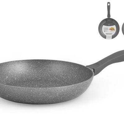 Stone Gray aluminum pan with stone non-stick coating also suitable for 32 cm induction hobs