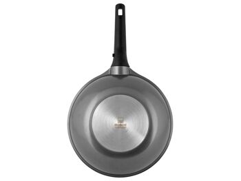 Poêle wok 1 poignée Antiadhésive easy click 28 cm Induction 10