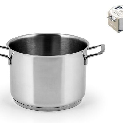 Elodie pot in stainless steel with induction bottom cm 20 Lt 4.7