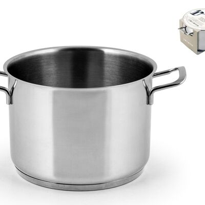 Pentola Elodie in acciaio inox con fondo induzione cm 26 Lt 10