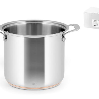 Stainless steel pot Copper wire 2handles 18cm, 16h