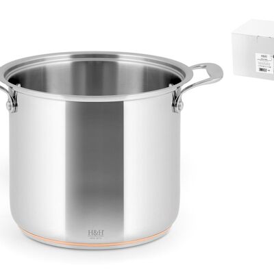 Stainless steel pot Copper wire 2 handles 20 cm, 16.5 h