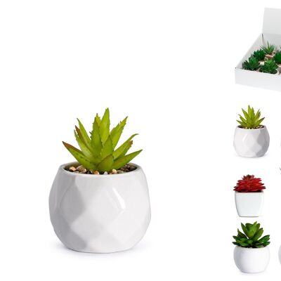 Artificial plant in plastic assorted shapes, sold in