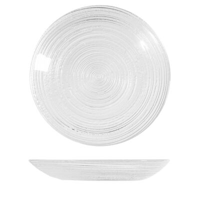 Soucoupe en verre cercle cm 11