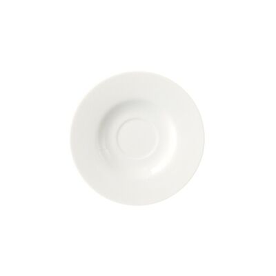 Planet saucer for coffee cup in white porcelain 11.5 cm