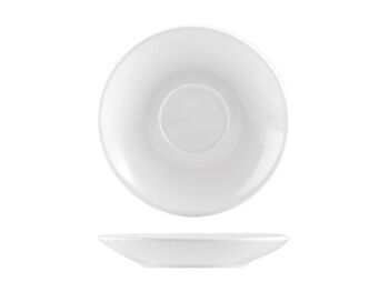 Soucoupe poire pour tasse à thé en porcelaine blanche cm 15 3