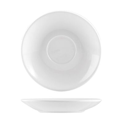 Soucoupe poire pour tasse à thé en porcelaine blanche cm 15