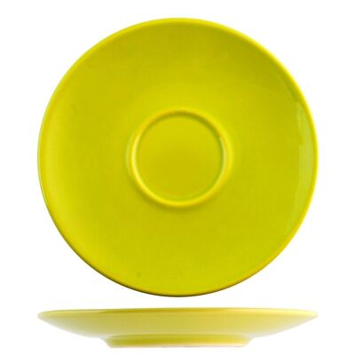 Piattino per tazza jumbo Iris in ceramica verde cm 18,5