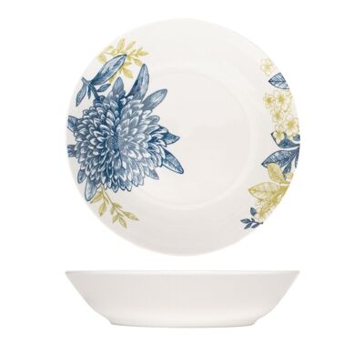 Amaranta soup plate in decorated porcelain 20 cm.
