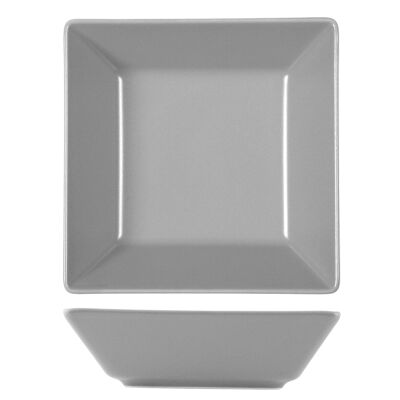 Boston Osaka soup plate in gray stoneware 17x17 cm