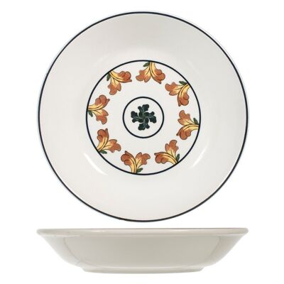 Corfù deep plate in ceramic decoration 3/5 cm 21