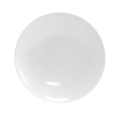 Coupe soup plate in bone china 21 cm