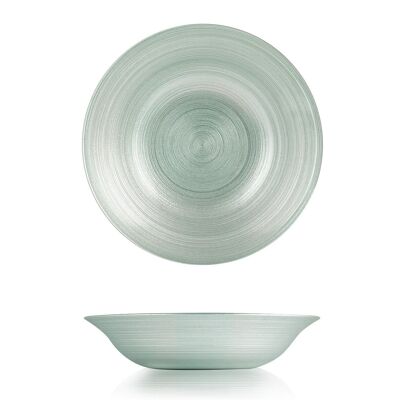 Hoche deep plate in smoked glass 22.5 cm
