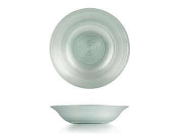 Assiette creuse Hoche en verre fumé 22,5 cm 1