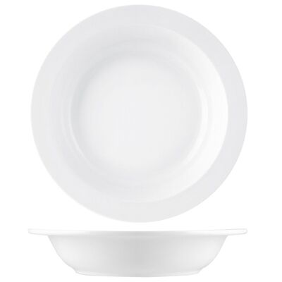 Assiette creuse en 100% Mélamine Blanc 20 cm