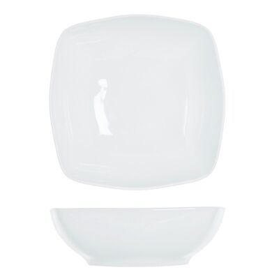 Plato hondo Kana / Maxim de porcelana blanca 17 cm