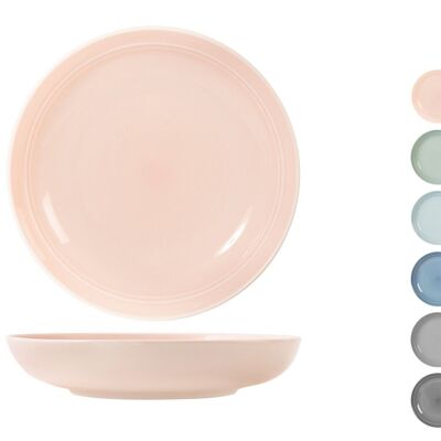 Loft soup plate in porcelain assorted colors cm 23.