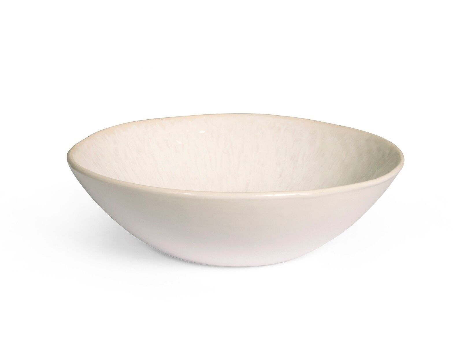 Piatto fondo Montblanc in stoneware bianco cm 18