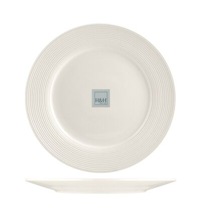Newport wing side plate in white porcelain 21 cm
