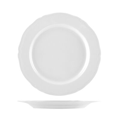Alba fruit plate in white porcelain 21 cm
