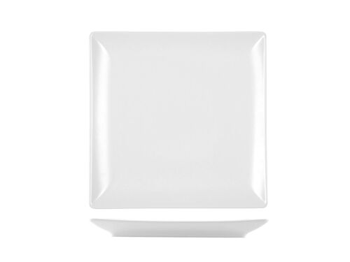Piatto frutta Boston in stoneware bianco cm 18x18