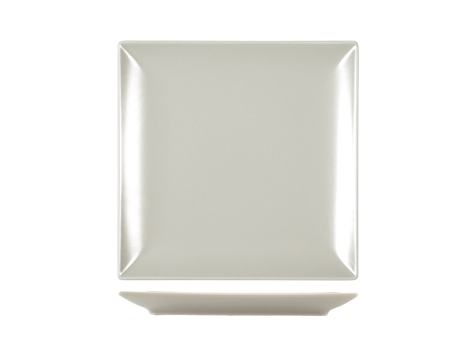 Piatto frutta Boston in stoneware tortora cm 18x18