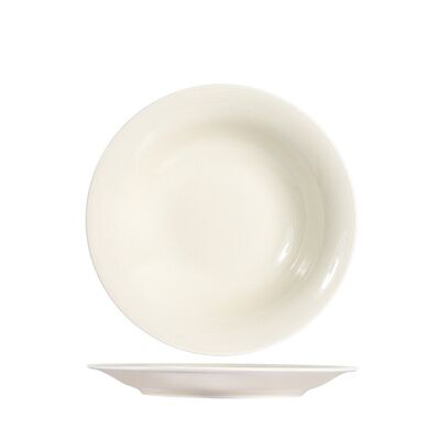 Charme fruit plate in ivory-colored porcelain 21 cm.