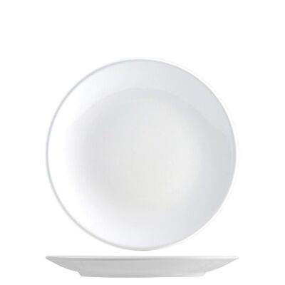 Fruit plate coupe Iris in white ceramic 20 cm