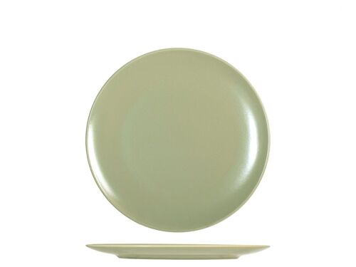 Piatto frutta Denver green in stoneware cm 20