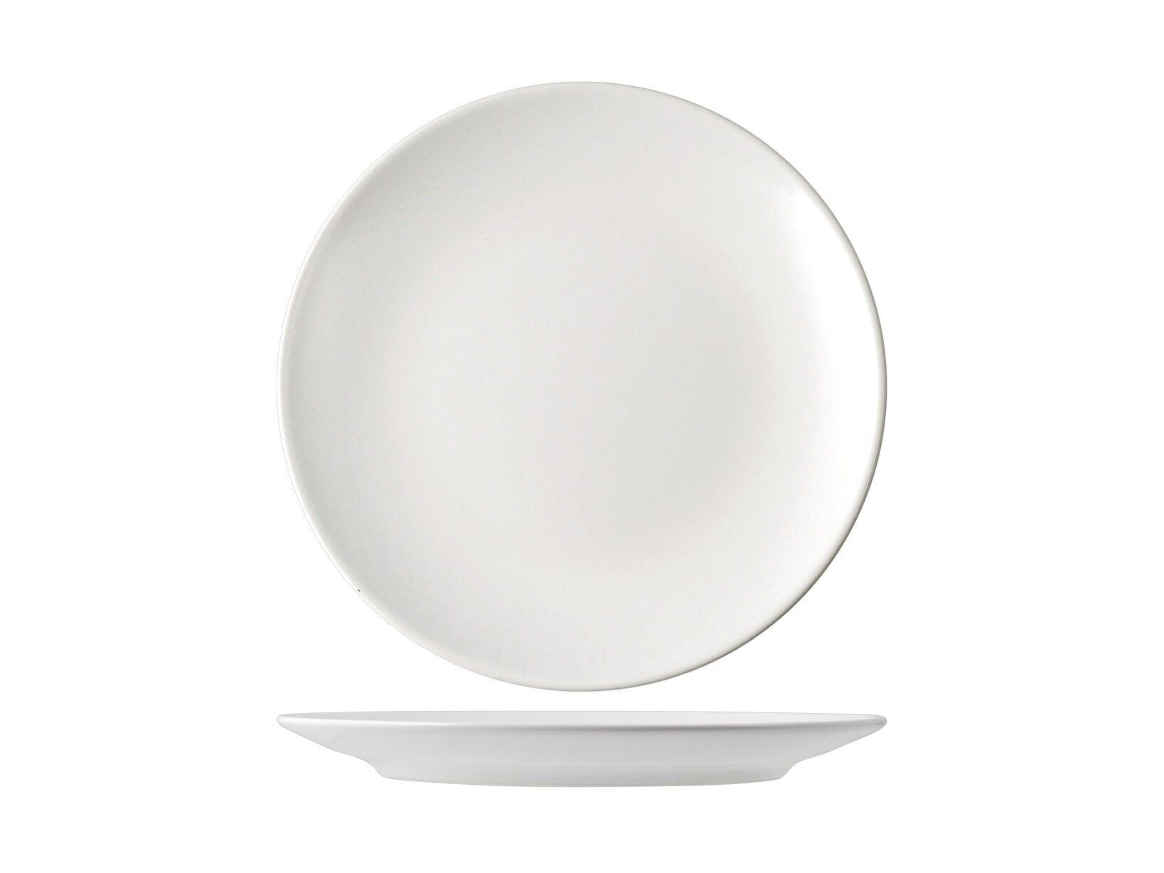 Piatto frutta Denver in stoneware bianco cm 20