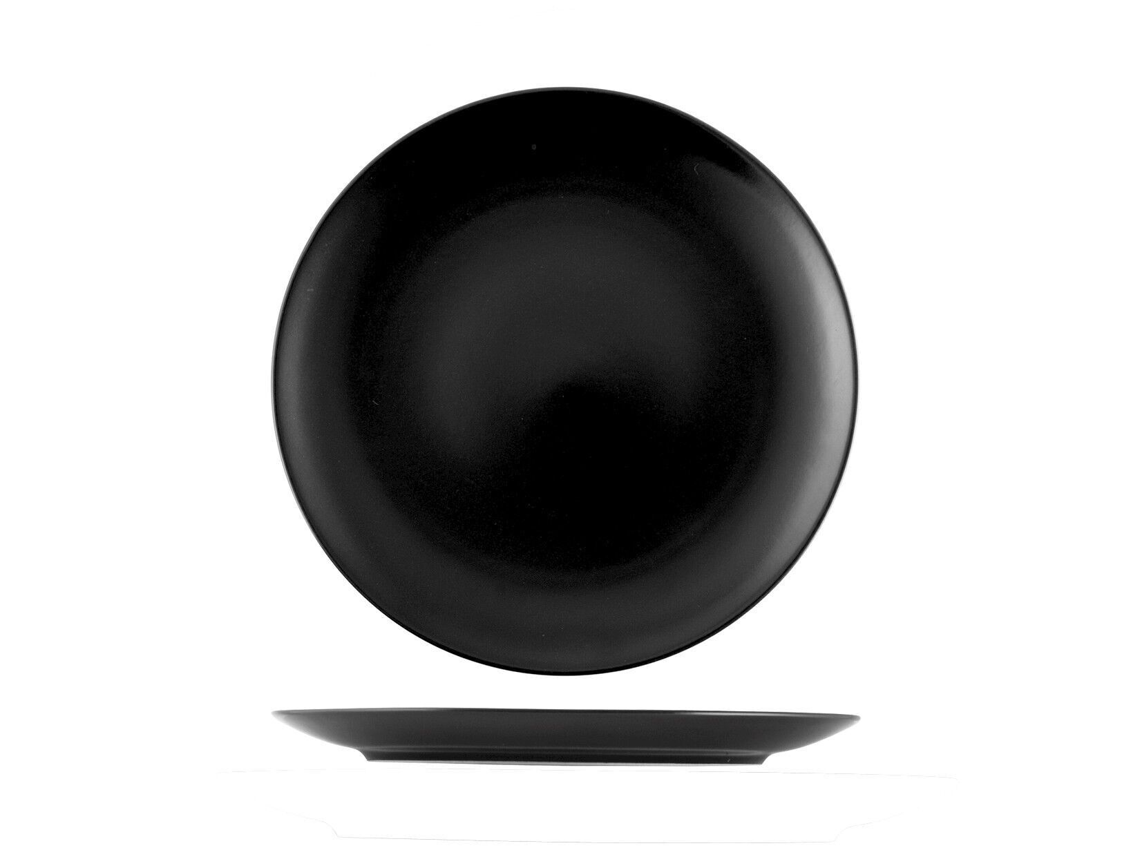 Piatto frutta Denver in stoneware nero cm 20