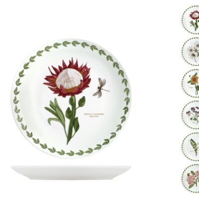 Flowers fruit plate in decorated porcelain 21 cm.