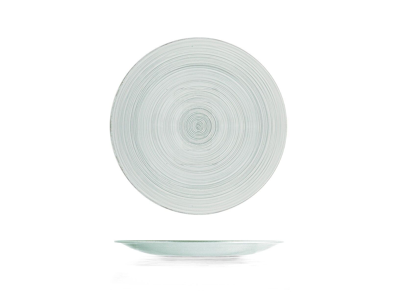 Piatto frutta Hoche in vetro fumè cm 22