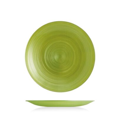 Hoche fruit plate in green glass cm 22