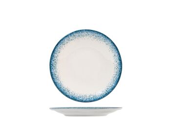 Assiette à fruits en porcelaine bleu et ivoire Jupiter 21 cm 1