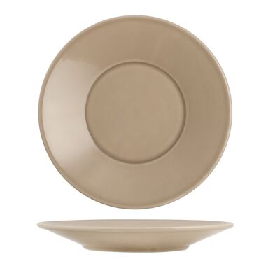 Assiette à fruits Konik en terre beige 22 cm