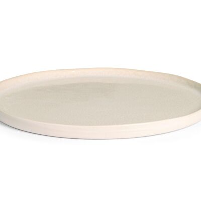 Plato de frutas Montblanc de gres blanco 21,5 cm