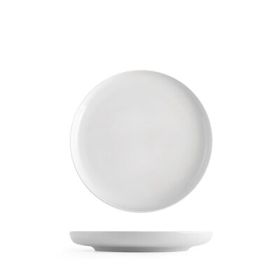 Pearl fruit plate in white porcelain 19 cm.
