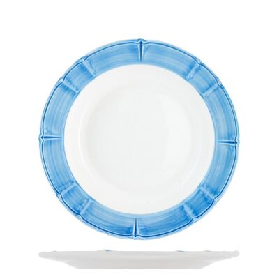Rodi ceramic fruit plate with blue edge 20 cm