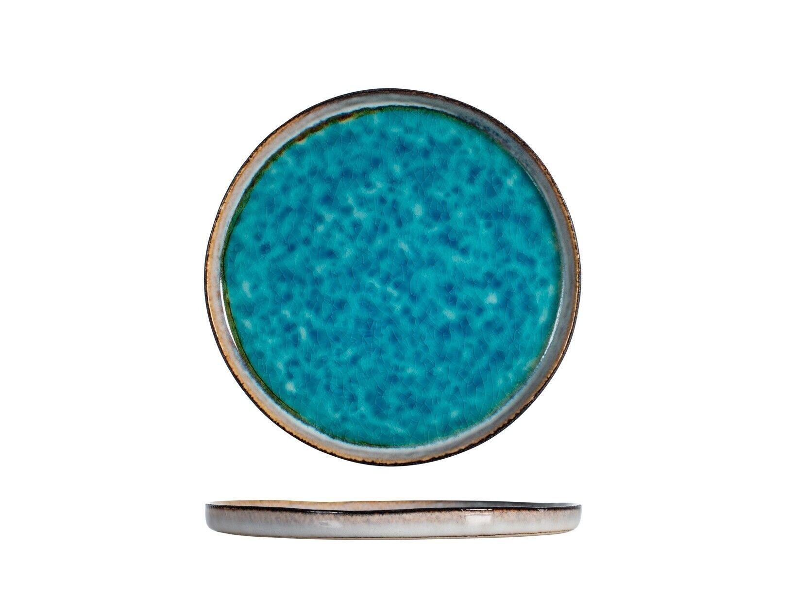 Teide fruit plate in blue stoneware 21 cm