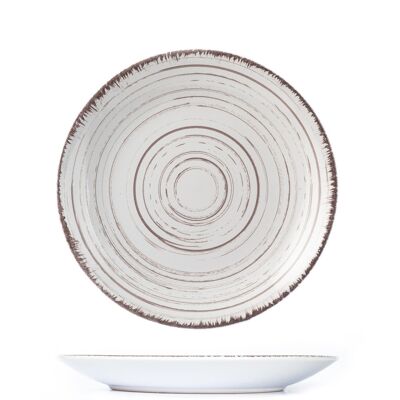 Terre du Sud fruit plate in white stoneware 21.5 cm