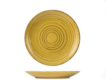 Assiette à fruits Terre du Sud en grès jaune 21,5 cm 3